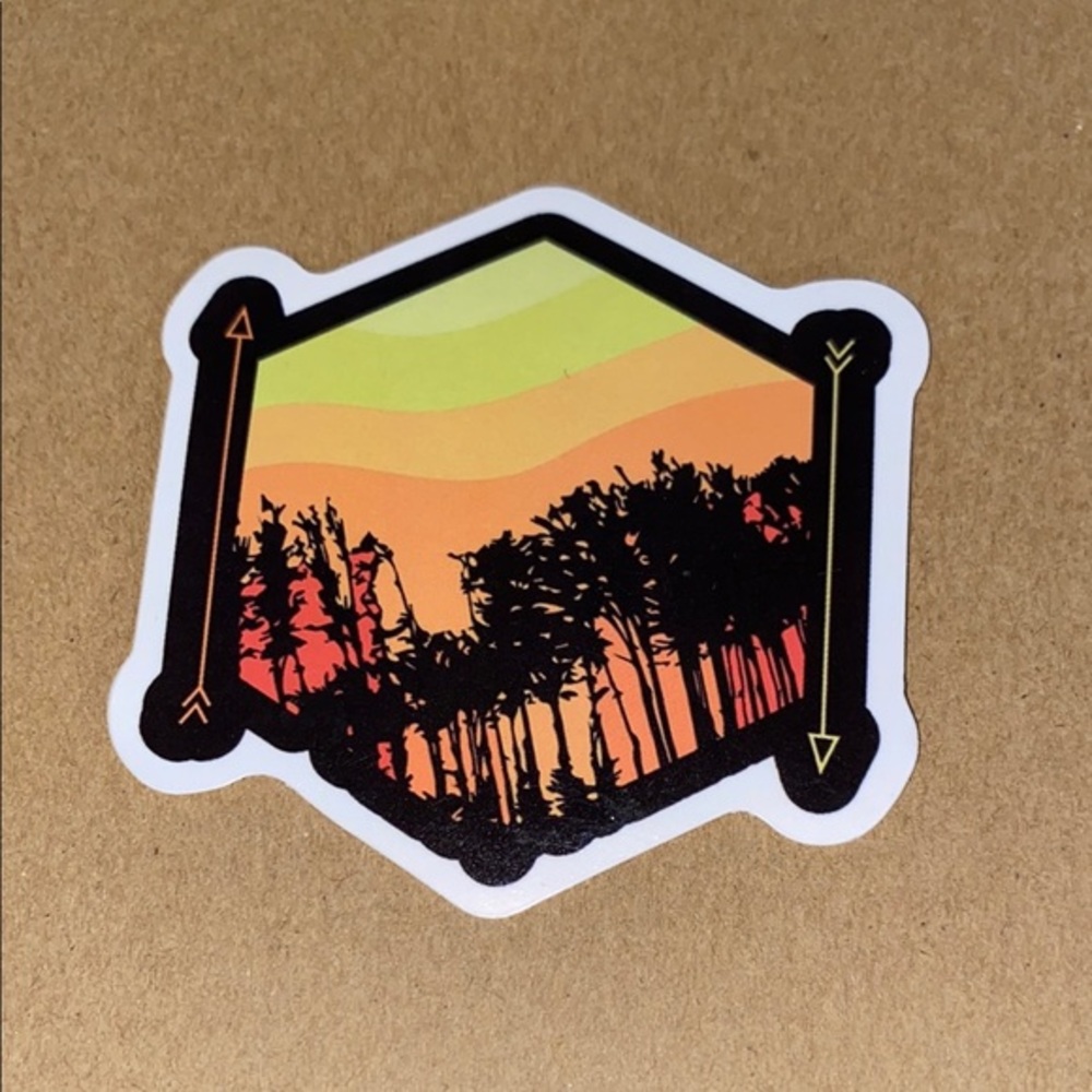 🌈20/$5🌈 Sunset Forest Sticker